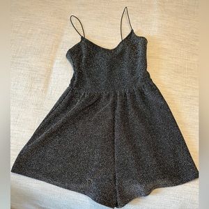 H&M black sparkly romper. NWOT